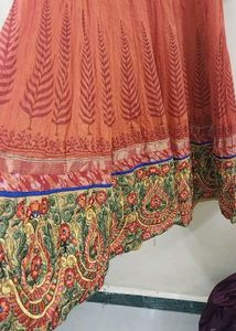Beautiful Orange Ethnic long