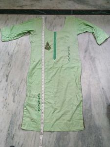 Light Green Embroidered Kurta