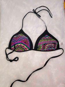 Vibrant Patterned Bikini Top
