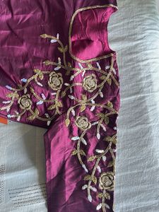 Maroon Embroidered Anarkali Dress