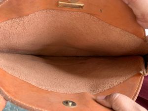 Tan Leather Circle Tote