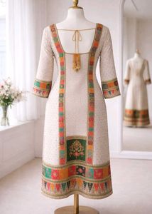 Boutique stitched Bubble silk Kurta Set
