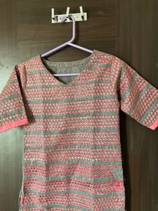 Pink Designer Ethnic Wear Dress Kurti