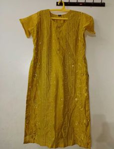 Yellow Embroidered Kurta set 💛