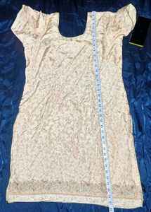 Elegant Cream pathani suit silk mein