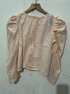 Chikankari Peach Top