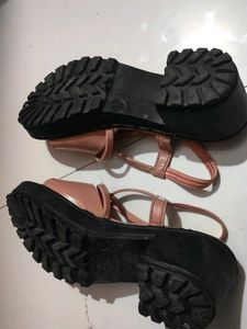 Pink Wedge Sandals