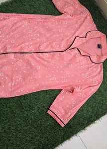 Night Suit Tshirt Peach Color Xl Size Branded