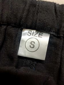 Black Denim Button-Up Skirt