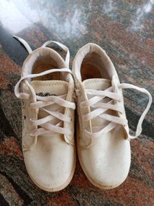 White Casual Sneakers with Cute Graphics