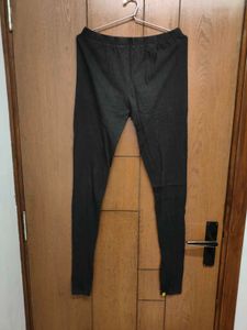 Aurelia Black Cotton Leggings