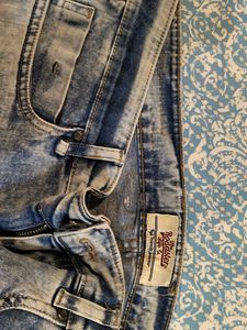Men's Acid Wash Denim Jeans