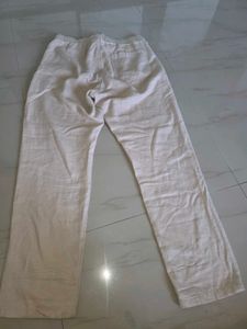 Comfortable Beige Linen Pants