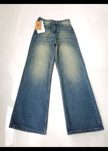 Wide leg Trendy Greenish mud wash denim🥀