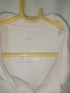 Adidas White Polo T-Shirt 42 inches