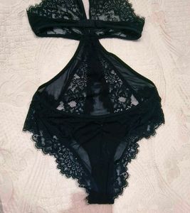 Elegant Black Lace  Bodysuit