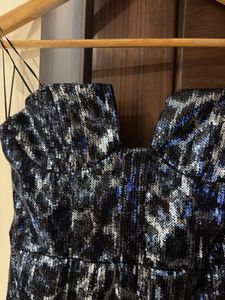 Sparkly Leopard Print Mini Dress