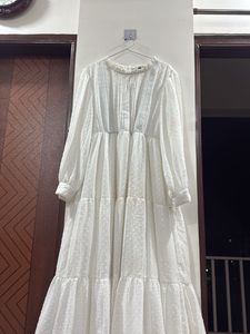 Elegant White Tiered Maxi Dress