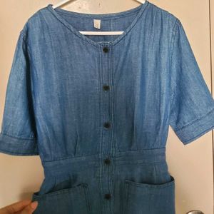 Classic 90s denim midi sundress