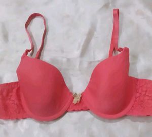 Coral Lace  Bra