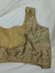 Elegant Gold Embroidered Blouse