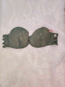 Green Flamingo Bikini Top