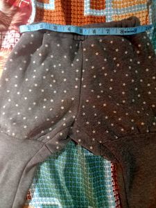 Girls' Star Print Grey Leggings