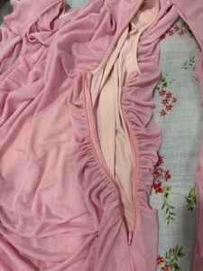 Littlebox Elegant Pink Ruffle Detail Dress