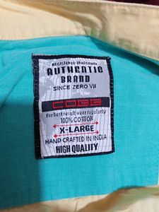 Men's Yellow Casual Shirt