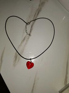 Red Heart Pendant Necklace