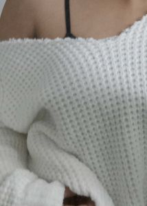 Aesthetic Off Shoulder Sweater