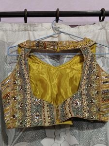 Embellished Yellow Ethnic Blouse