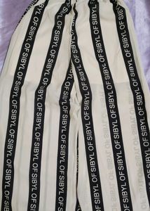 SHIEN Flared White Trousers