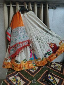 Kamalkari Lehenga with Dupatta sale price fix pric