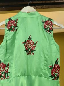 Silk Two Tone Taffeta Gown