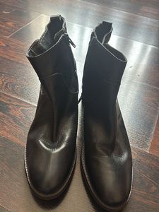 Black Quilted Ankle Boots Unisex