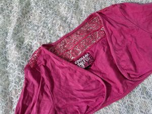 Hot Pink Embellished Bolero