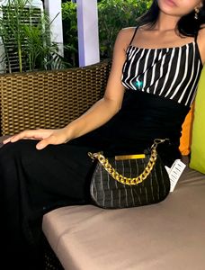 sale !sale !Chic Black Croc Embossed Shoulder Bag