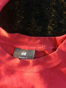 Red Crew Neck Sweatshirt