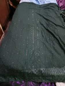 Bottle Green Sequence Work Suit