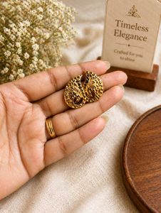 Intricate Gold Dangle Earrings