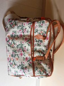 Floral Print Tote Bag