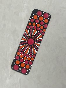 vibrant colours hand made mandala for book lovers