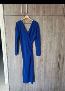 Blue  Midi Dress Zara