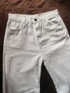 White Wide Leg Jeans