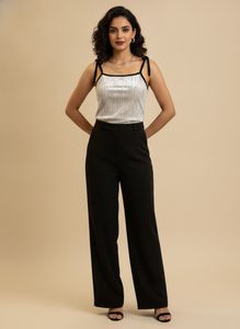 Elegant silver Velvet top