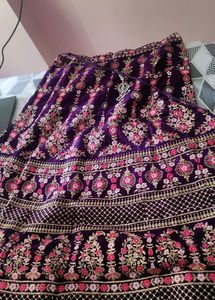 Women's Embroidered Lehenga With Blouse And Dupatt