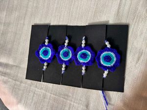 Handmade Evil Eye Rakhi Set🧿✨