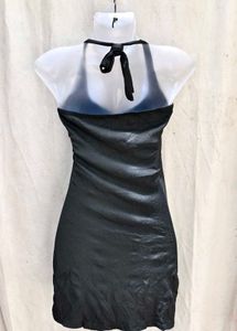 black halter neck bodycon