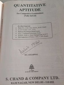 Quantitative Aptitude For Competitive Examinations